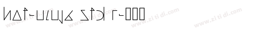 hot-ninja std r字体转换